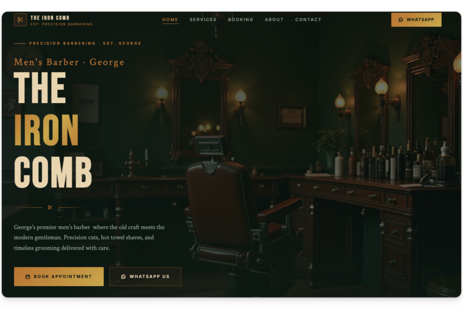 The Best Mens Barbershop in George, Western Cape | The Iron Comb